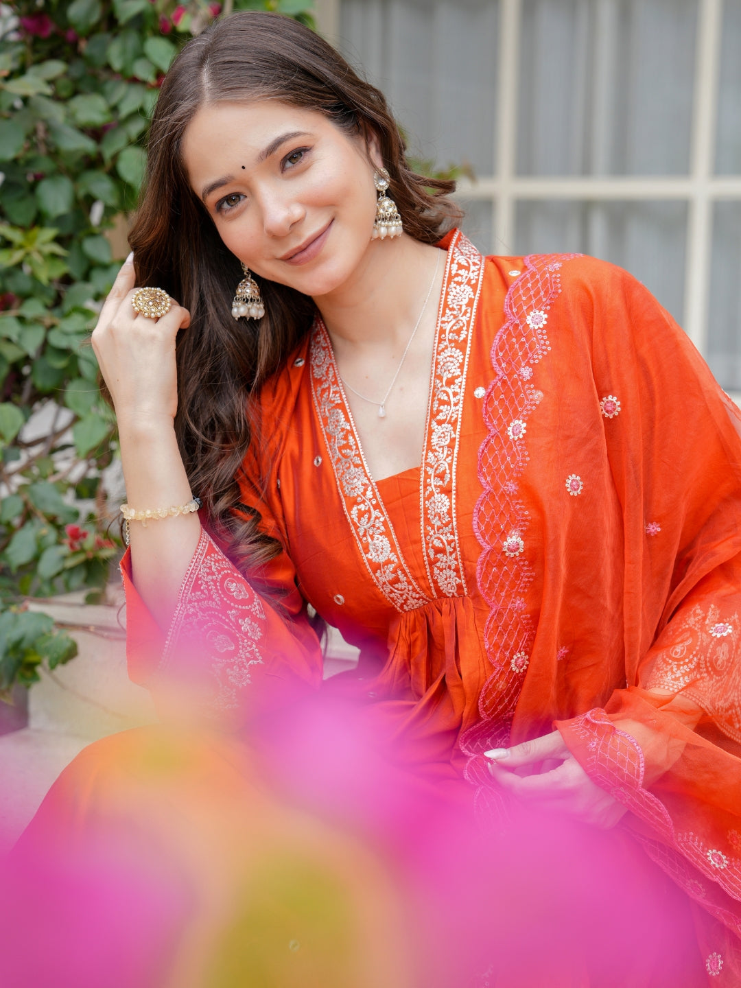Saffron Glow Kurta Set