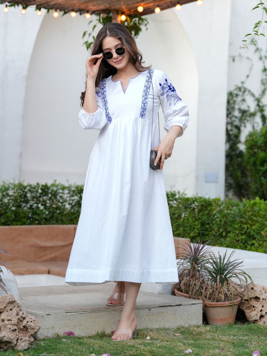 Azure Blossom Dress
