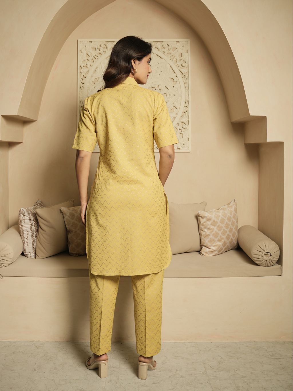 Lemon Ikat Co-ord Set
